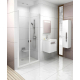 Душевая дверь в нишу RAVAK Chrome CSDL2-90 90x195 стекло прозрачное, профиль белый