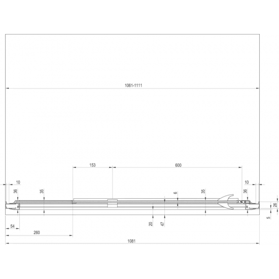 Душевая дверь в нишу RAVAK Pivot PDOP2-110 110x190 стекло прозрачное, профиль хром