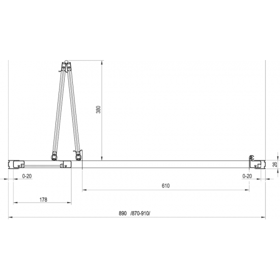 Душевая дверь в нишу RAVAK Supernova SDZ3-90 90x185 стекло прозрачное, профиль белый