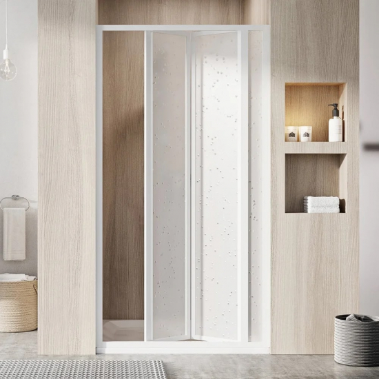 Душевая дверь в нишу RAVAK Supernova SDZ3-90 Pearl, 90x195 профиль белый