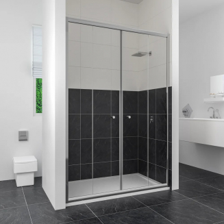 Душевая дверь в нишу RGW Classic CL-10 130x185 стекло прозрачное, профиль хром