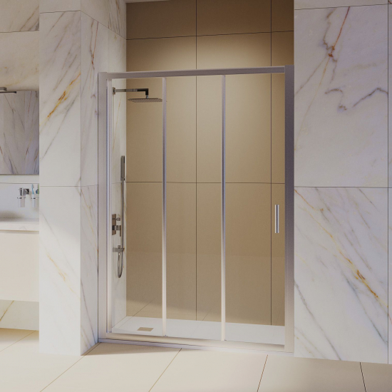 Душевая дверь в нишу RGW Classic CL-111 120х185 стекло прозрачное, профиль хром