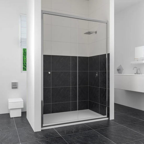 Душевая дверь в нишу RGW Classic CL-12 120x185 стекло прозрачное, профиль хром