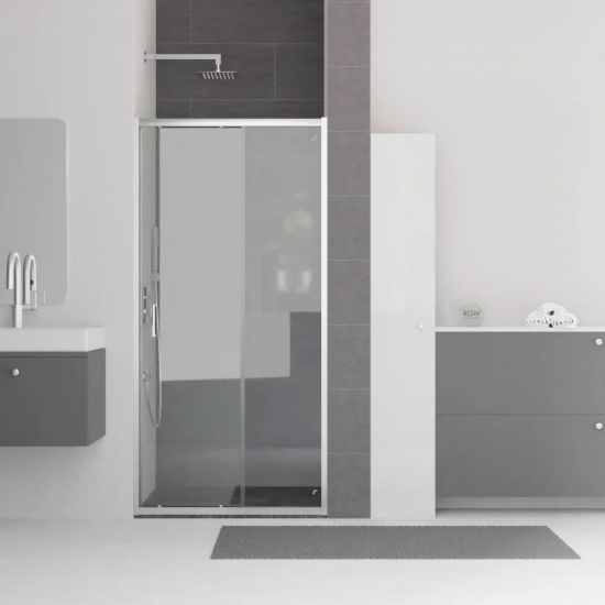 Душевая дверь в нишу RGW Classic CL-14 110x185, стекло прозрачное, профиль хром