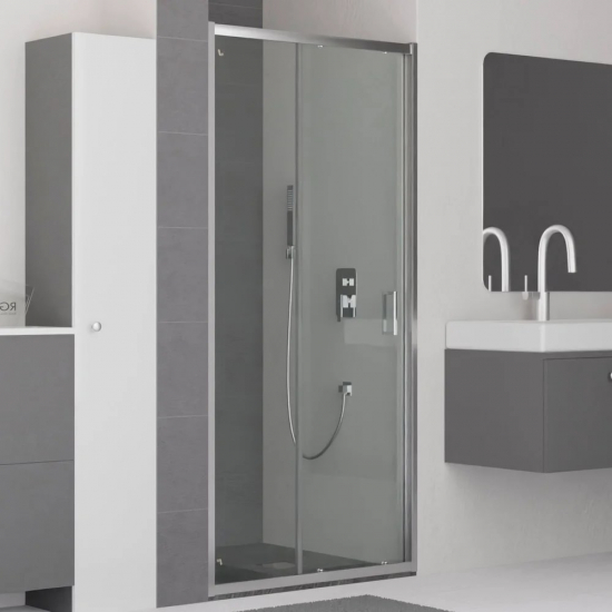 Душевая дверь в нишу RGW Classic CL-14 130x185, стекло прозрачное, профиль хром