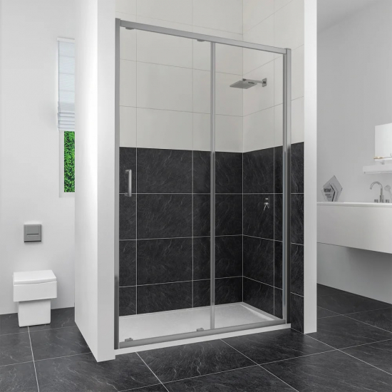 Душевая дверь в нишу RGW Classic CL-14 150x185, стекло прозрачное, профиль хром