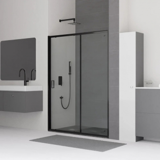 Душевая дверь в нишу RGW Classic CL-14-B 100x185 стекло прозрачное, профиль чёрный