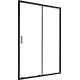 Душевая дверь в нишу RGW Classic CL-14-B 160x185 стекло прозрачное, профиль чёрный