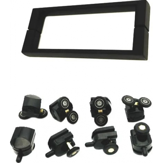 Душевая дверь в нишу RGW Classic CL-14-B 160x185 стекло прозрачное, профиль чёрный