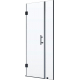 Душевая дверь в нишу RGW Hotel HO-012-B 100х195 стекло прозрачное, профиль чёрный