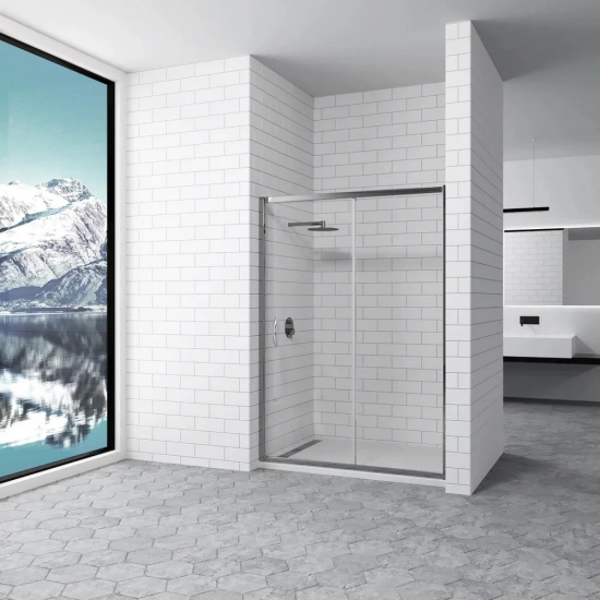 Душевая дверь в нишу RGW Passage PA-016 150x195 стекло прозрачное, профиль хром