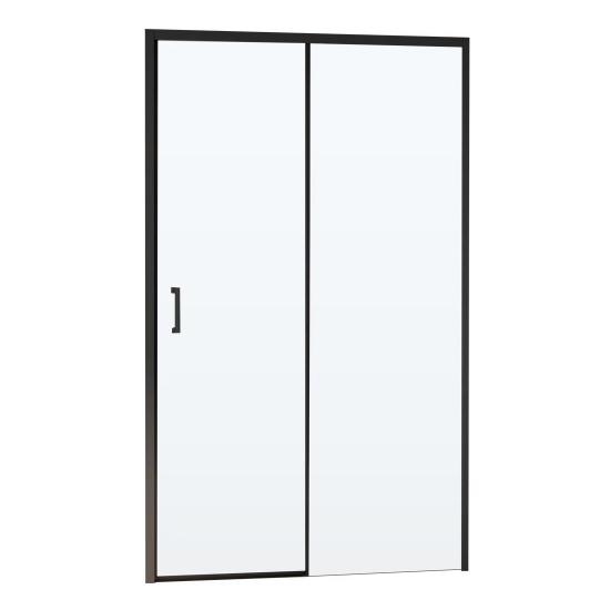 Душевая дверь в нишу RGW Passage PA-017B 170x195 стекло прозрачное, профиль чёрный