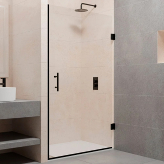 Душевая дверь в нишу RGW Passage PA-06B 70x195 стекло прозрачное, профиль чёрный