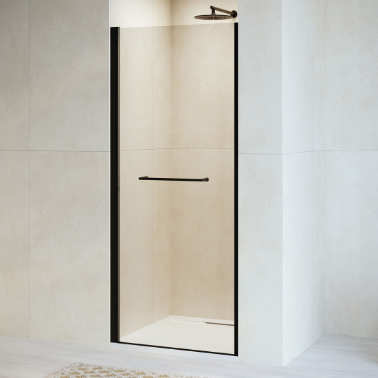 Душевая дверь в нишу RGW Passage PA-103B 70x195 стекло прозрачное, профиль чёрный