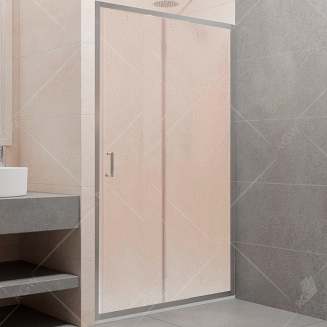 Душевая дверь в нишу RGW Passage PA-14 120x195 стекло шиншилла, профиль хром