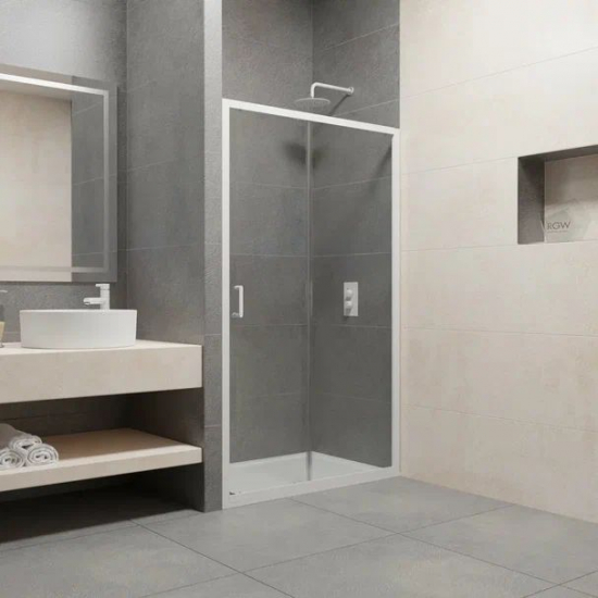 Душевая дверь в нишу RGW Passage PA-14W 150x195 стекло прозрачное, профиль белый