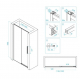 Душевая дверь в нишу RGW Stilvoll SV-12 120x195 стекло прозрачное, профиль хром