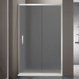 Душевая дверь в нишу SANTREK AQUA Iris-DF-1200-G-Chrome 120x185 стекло грейп, профиль хром