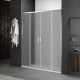 Душевая дверь в нишу SANTREK AQUA Iris-DF-1700-G-Chrome 170x185 стекло грейп, профиль хром