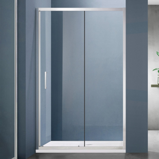 Душевая дверь в нишу SANTREK AQUA Lea-DF-1000-С-Chrome 100x185 стекло прозрачное, профиль хром