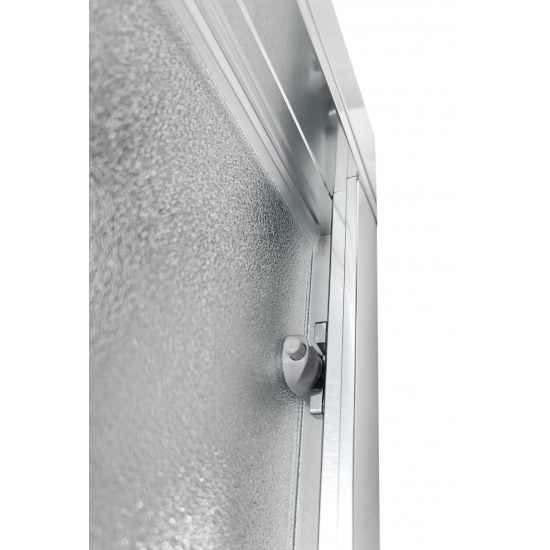 Душевая дверь в нишу SANTREK AQUA Lea-DF-1300-G-Chrome 130x185 стекло грейп, профиль хром