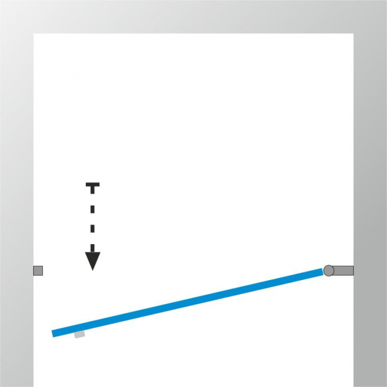 Душевая дверь в нишу ТРИТОН Уно 80