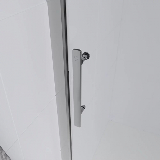 Душевая дверь в нишу VECONI Evo 100 CH 120x195 стекло прозрачное, профиль хром