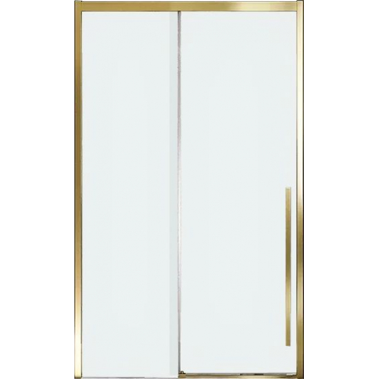 Душевая дверь в нишу VECONI Premium Trento PTD-30G 150x200 стекло прозрачное, профиль золотой