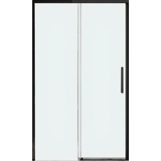 Душевая дверь в нишу VECONI Premium Trento PTD-40B 140x200 стекло прозрачное, профиль чёрный