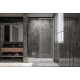 Душевая дверь в нишу VECONI Premium Trento PTD-40GR 140x200 стекло прозрачное, профиль графит