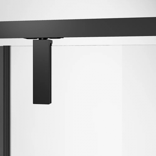 Душевая дверь в нишу VECONI Vianno VN-34B 100x195 стекло прозрачное, профиль чёрный