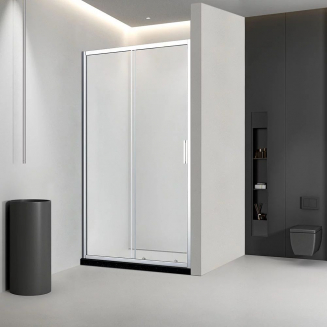 Душевая дверь в нишу VECONI Vianno VN-46 150x195 стекло прозрачное, профиль хром