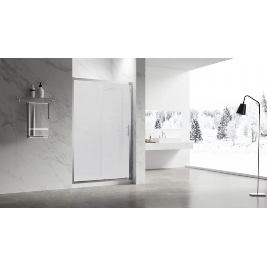 Душевая дверь в нишу VECONI Vianno VN-55M 150x195 стекло матовое, профиль хром