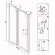 Душевая дверь в нишу VECONI Vianno VN-72 140x190 стекло прозрачное, профиль хром