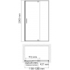 Душевая дверь в нишу WASSERKRAFT Neime 19P05 120x200