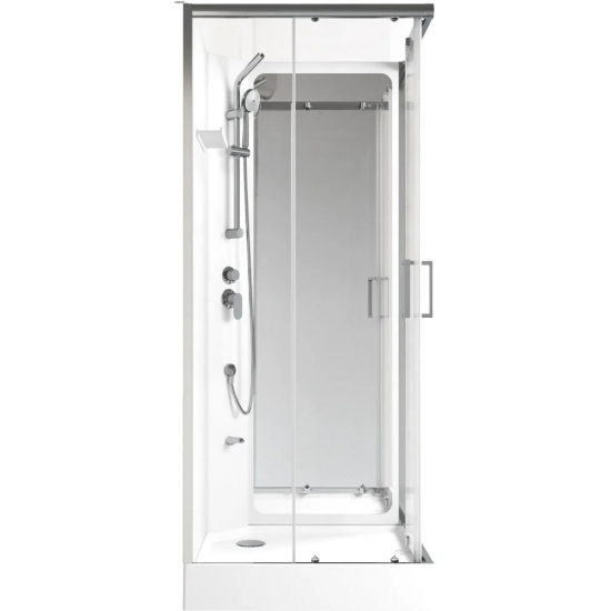 Душевая кабина AQUANET Passion S 2.0 90x90, профиль хром, стекло прозрачное