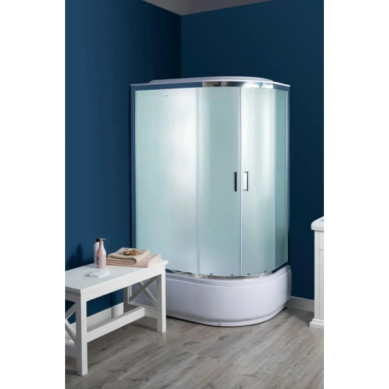 Душевая кабина AQUANET SС-1200Q-L 120x80x215 рифлёное стекло