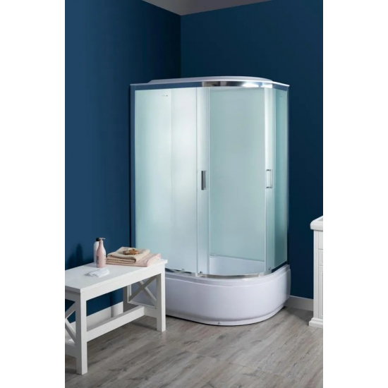 Душевая кабина AQUANET SС-1200Q-L 120x80x215 рифлёное стекло