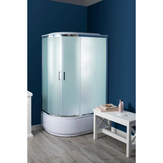 Душевая кабина AQUANET SС-1200Q-R 120x80x215 рифлёное стекло