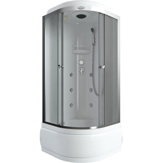 Душевая кабина АRCUS AS-103 90x90x215 с высоким поддоном, с сиденьем