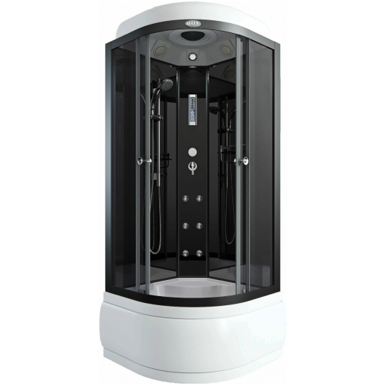 Душевая кабина АRCUS AS-104 90x90x215 с высоким поддоном, с сиденьем