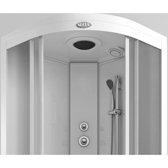 Душевая кабина АRCUS AS-108 80x80x215 с высоким поддоном, с сиденьем