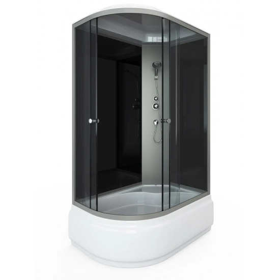 Душевая кабина ARCUS Style S-09G R 120x80x215 с высоким поддоном, с сиденьем