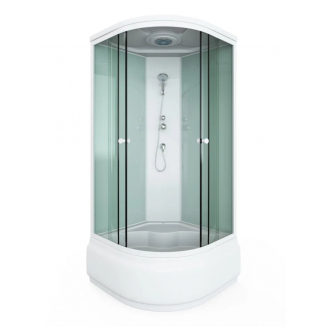 Душевая кабина ARCUS Style S-22 90x90x215 с высоким поддоном, с сиденьем