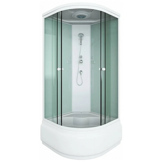 Душевая кабина ARCUS Style S-40 80x80x215 с высоким поддоном, с сиденьем