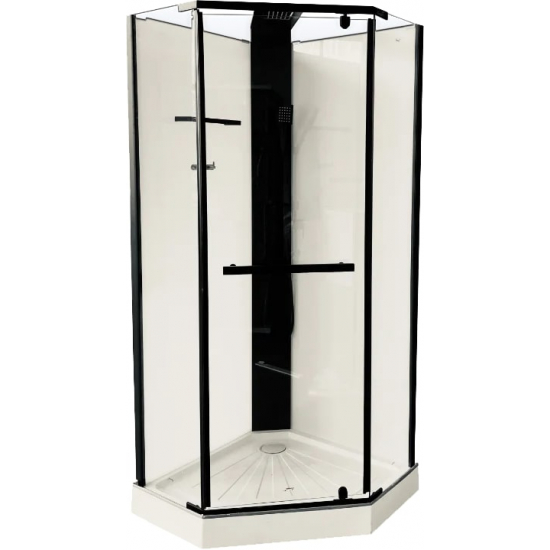 Душевая кабина Cerutti Spa Chika 901B профиль черный