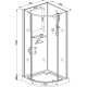 Душевая кабина Cerutti Spa Korra 90B профиль черный