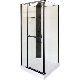 Душевая кабина Cerutti Spa Mimi 901B профиль черный