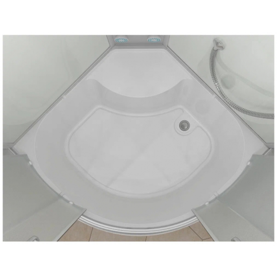 Душевая кабина ERLIT Comfort ER3508TP-C3-RUS 80x80x215 с высоким поддоном, с сиденьем