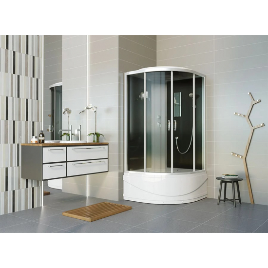 Душевая кабина ERLIT Comfort ER3508TP-C4-RUS 80x80x215 с высоким поддоном, с сиденьем